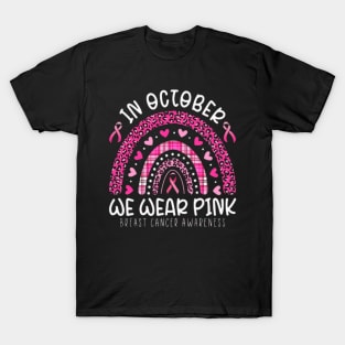 In october we wear pink T-Shirt